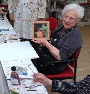 TAM Wilma's first oil painting