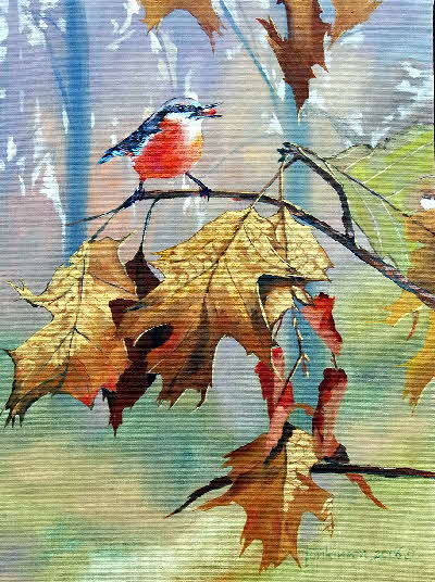 oil painting birds by Tonkinson