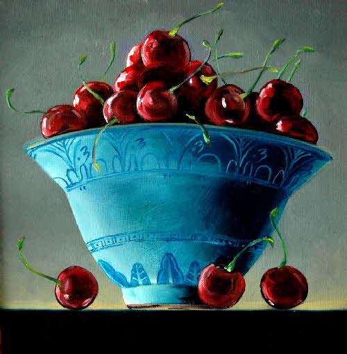 cherries in the evening by tonkinson-art cherries in the evening by tonkinson-art